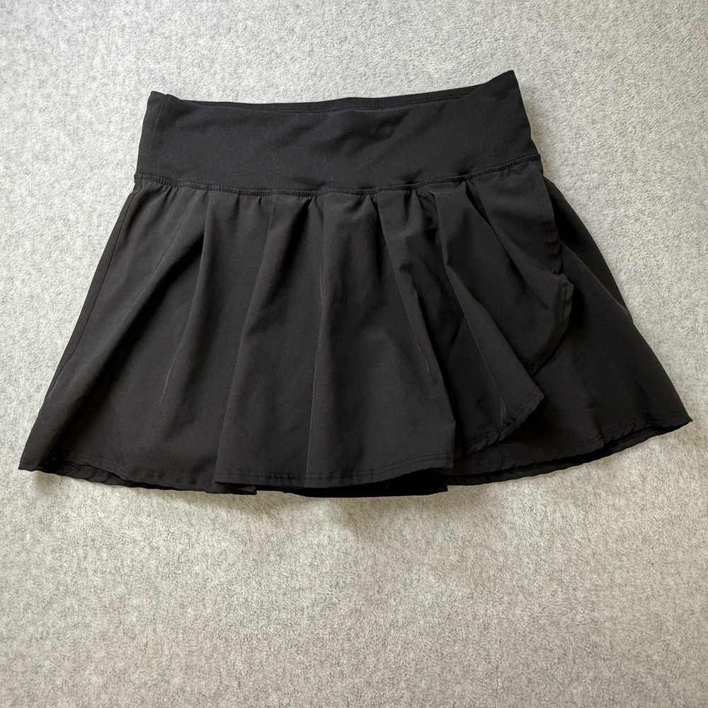 JoyLab Black Skater Mini Skirt – Pleated Athletic Style -Small